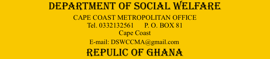 Ghana - Department of Social Welfare